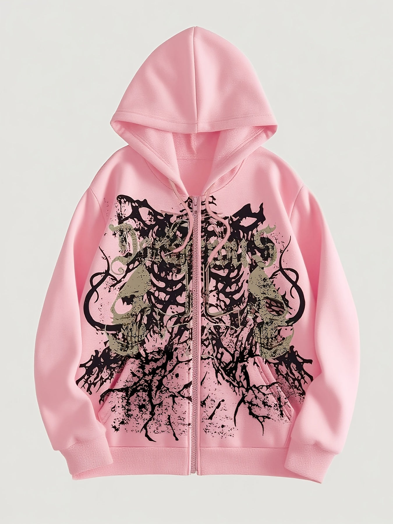 Trendy Pattern Women's Fashion Hooded Sweatshirt, Available in Christmas Red