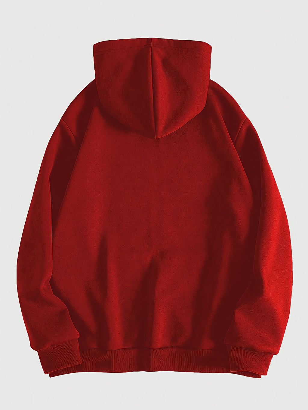 Trendy Pattern Women's Fashion Hooded Sweatshirt, Available in Christmas Red