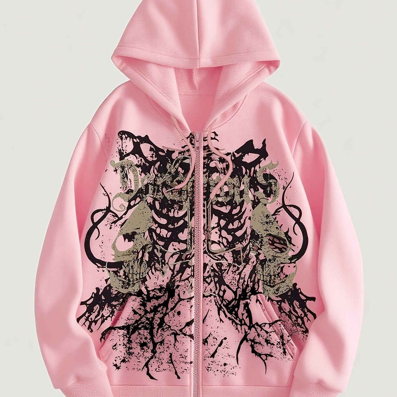 Trendy Pattern Women's Fashion Hooded Sweatshirt, Available in Christmas Red