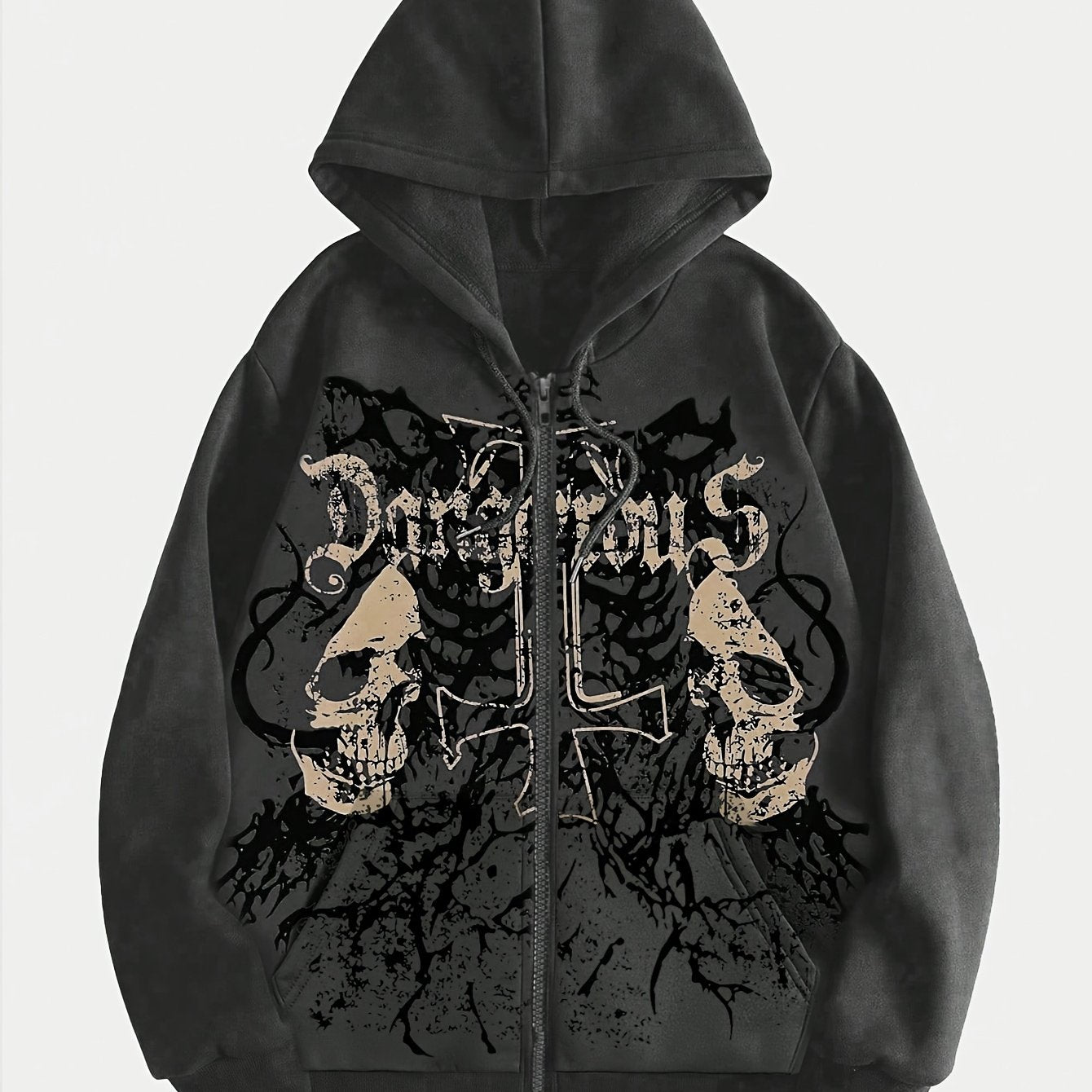 Trendy Pattern Women's Fashion Hooded Sweatshirt, Available in Christmas Red