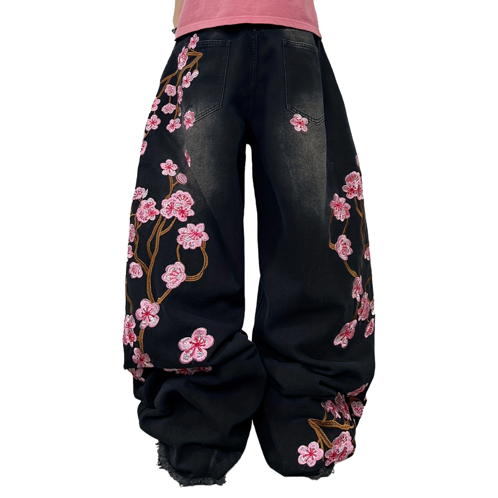 Jeansy „FLOWERS”