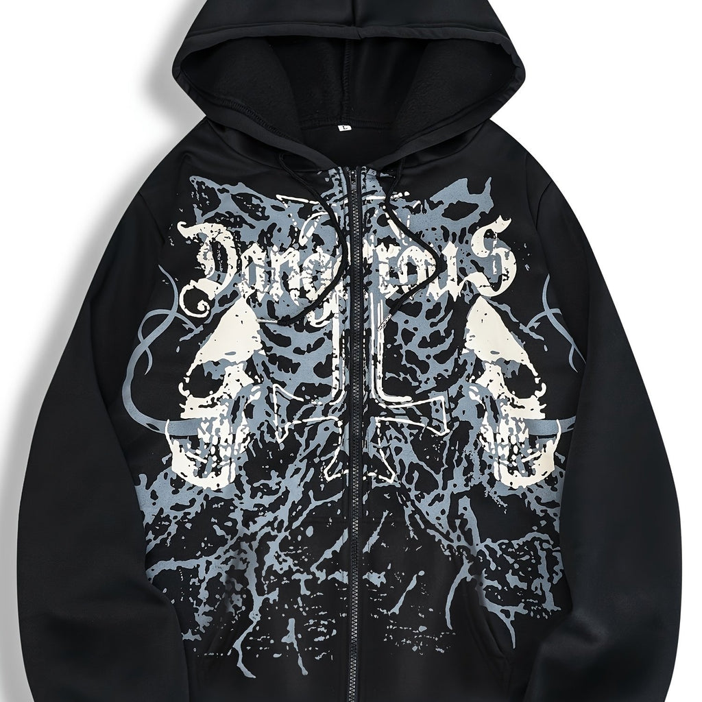 Trendy Pattern Women's Fashion Hooded Sweatshirt, Available in Christmas Red