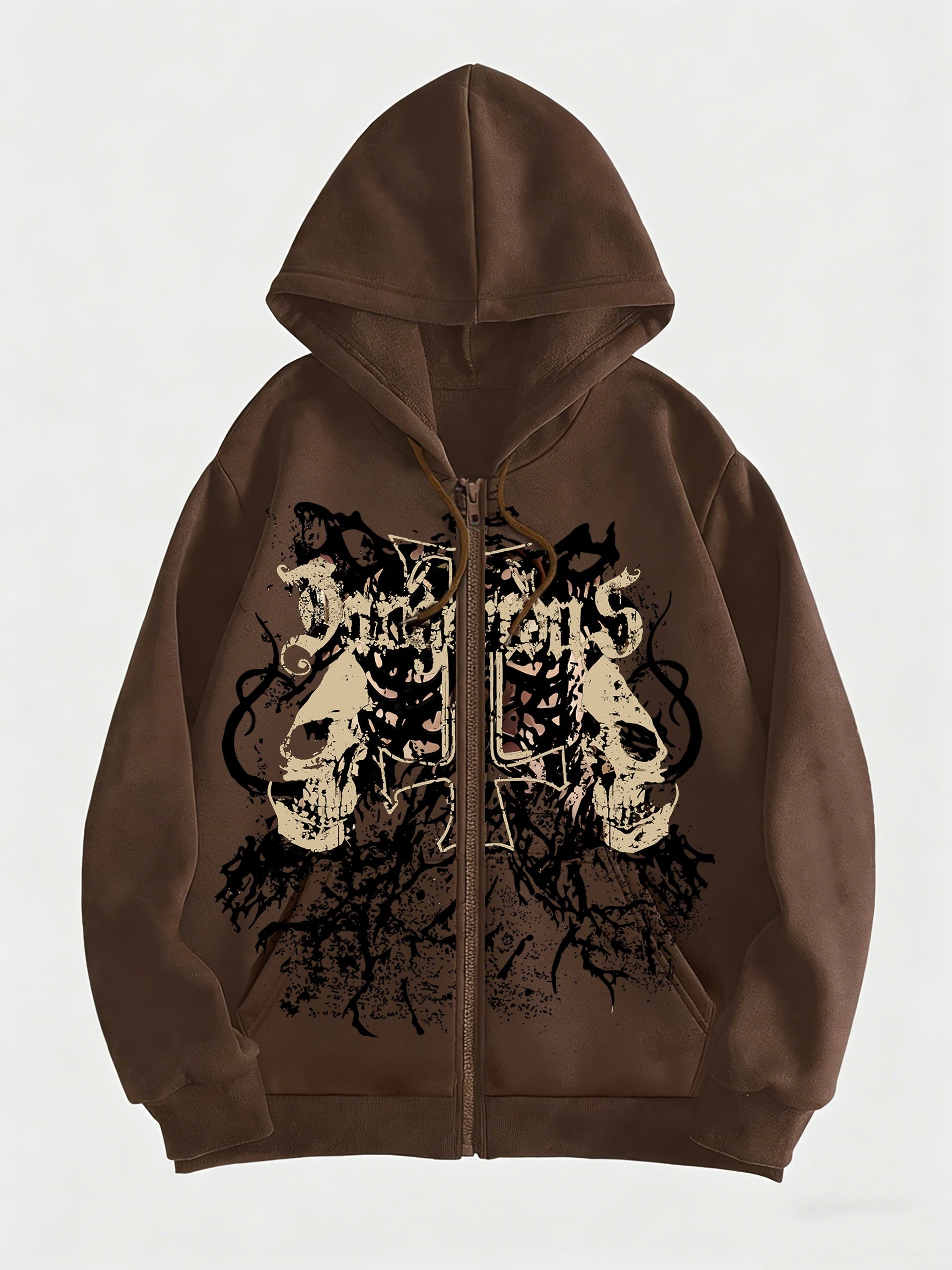 Trendy Pattern Women's Fashion Hooded Sweatshirt, Available in Christmas Red