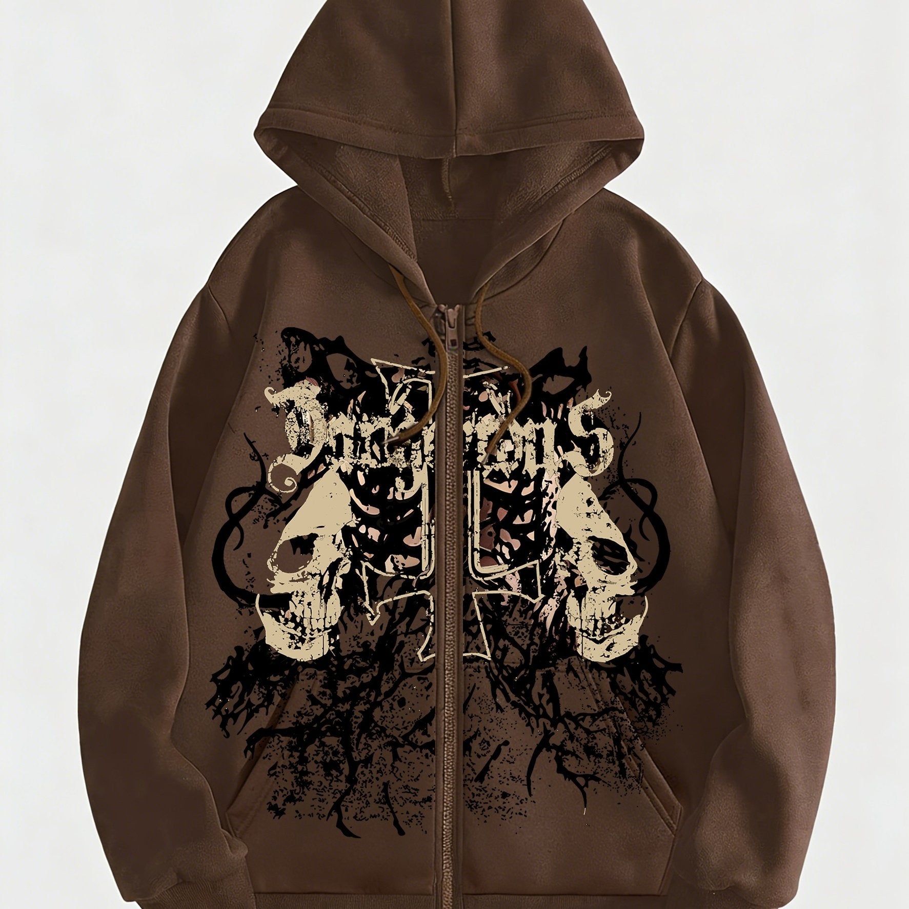 Trendy Pattern Women's Fashion Hooded Sweatshirt, Available in Christmas Red