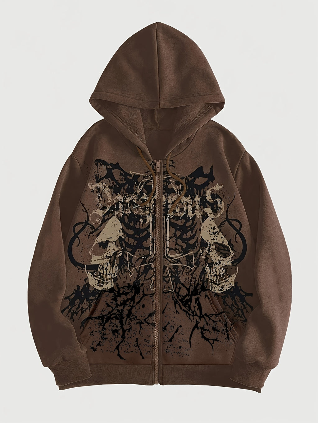 Trendy Pattern Women's Fashion Hooded Sweatshirt, Available in Christmas Red