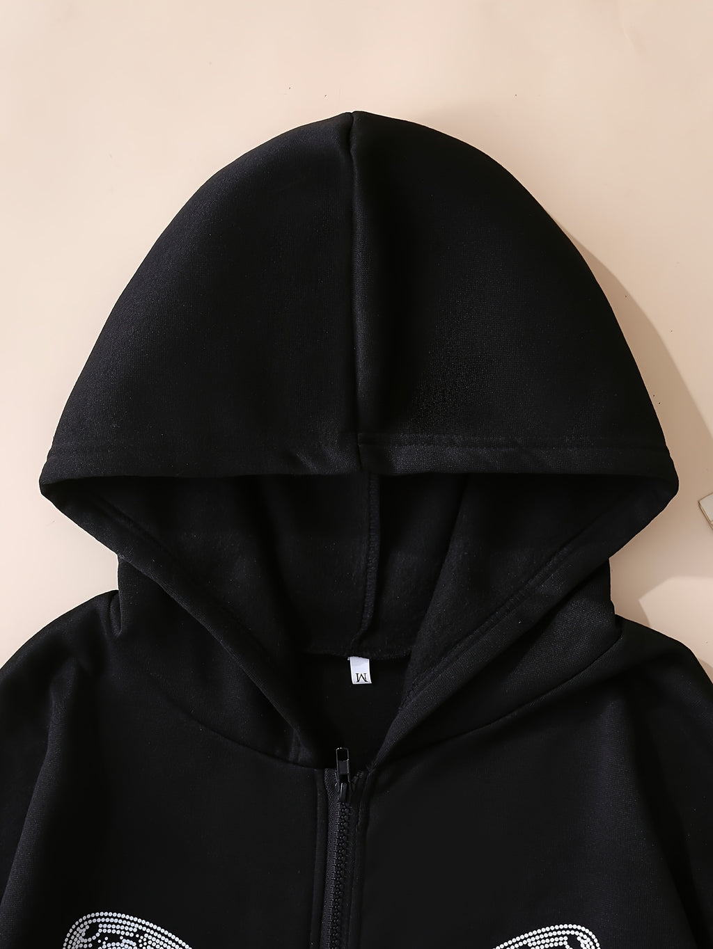 Y2K Butterfly Pattern Zip Up Hoodie, Casual Long Sleeve Drop Shoulder Hoodie, Women's Clothing