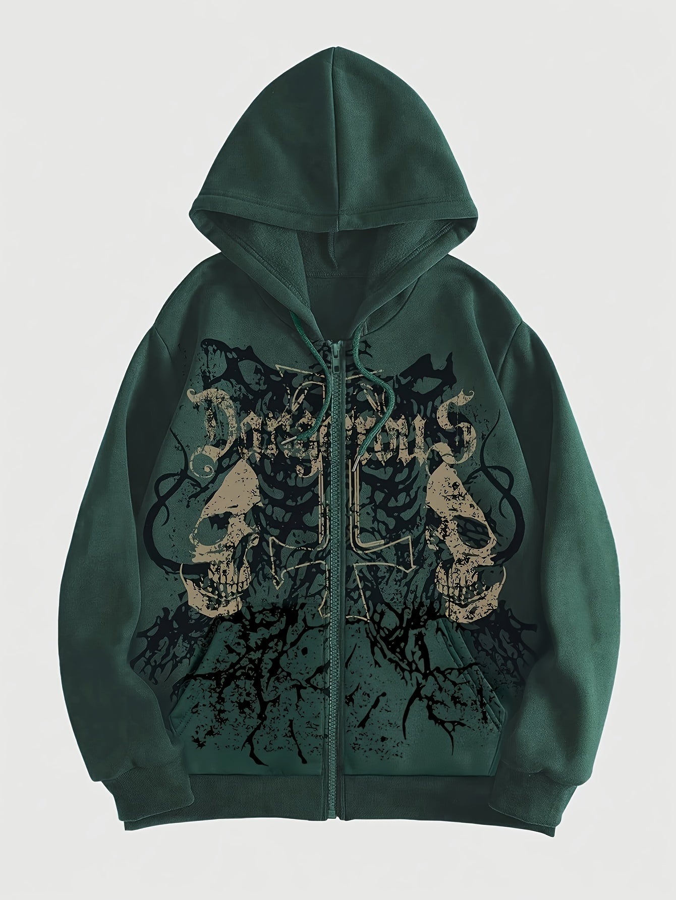 Trendy Pattern Women's Fashion Hooded Sweatshirt, Available in Christmas Red